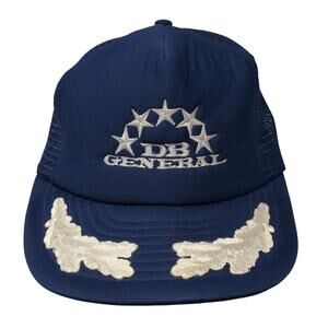 DS General Snapback Trucker Hat Blue OS Adjustable Mesh Back Designer Award